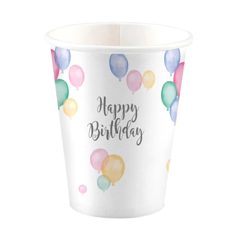 "Happy Birthday Pastel" Partydeko Artikel