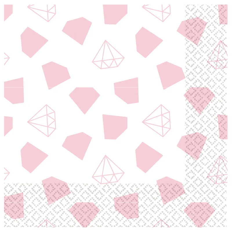 Amscan "Hen Party" - 16 Servietten 33 x 33 cm 9909892 | JGA Dekoration Roségold