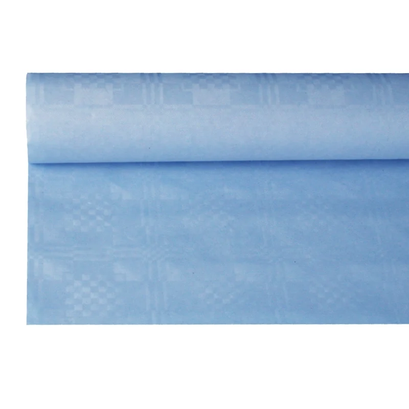 Tischdecke Papier Damastprägung 8x1,2m | Hellblau