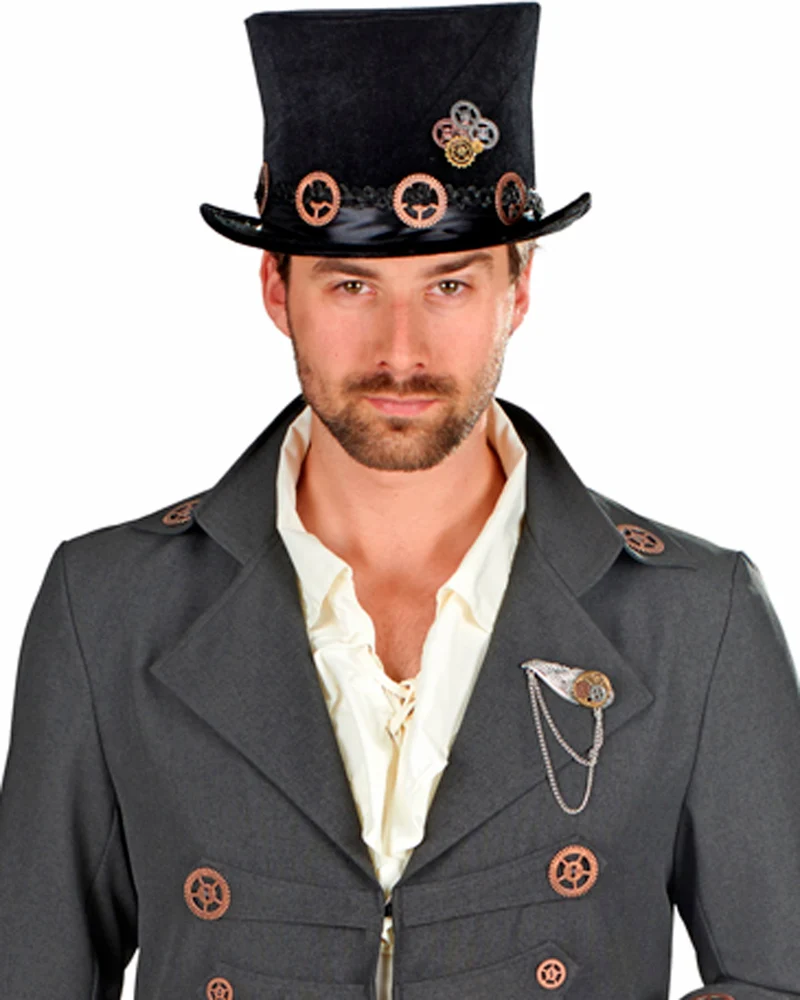 Flügel Brosche zum Steampunk Kostüm - 414014 | Bronze