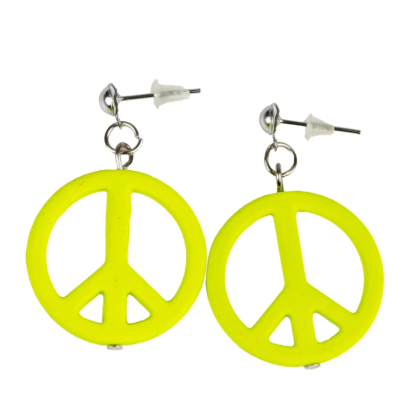 Hippie Peace Schmuck Set 3-tlg. | Gelb