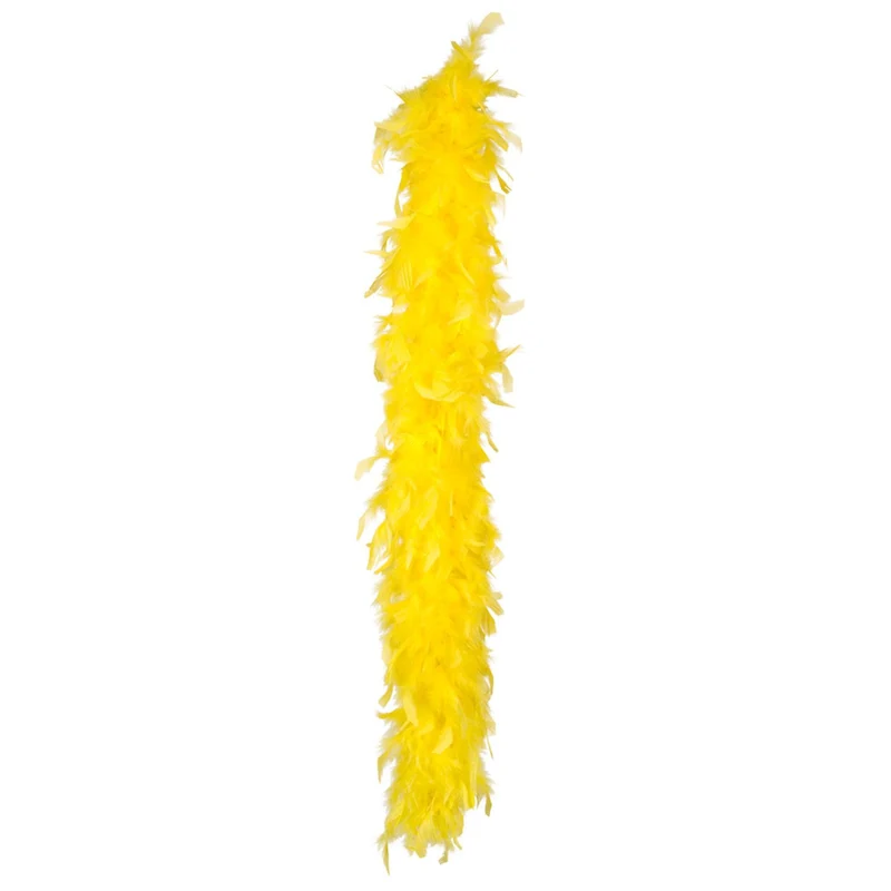 Federboa 50 g | Gelb - 180 cm