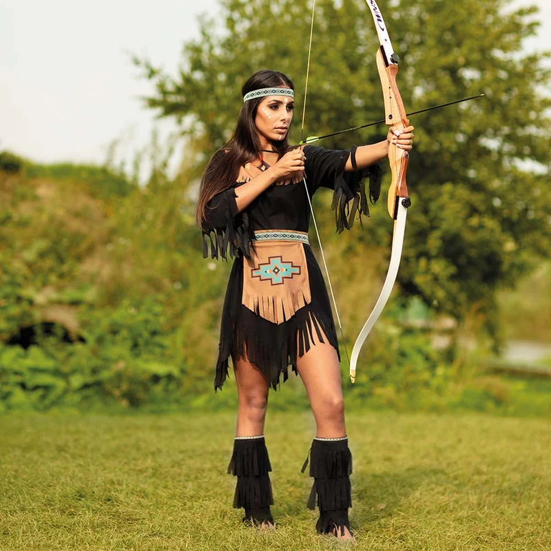 Indianerin "She-wolf" Kostüm für Damen | Braun