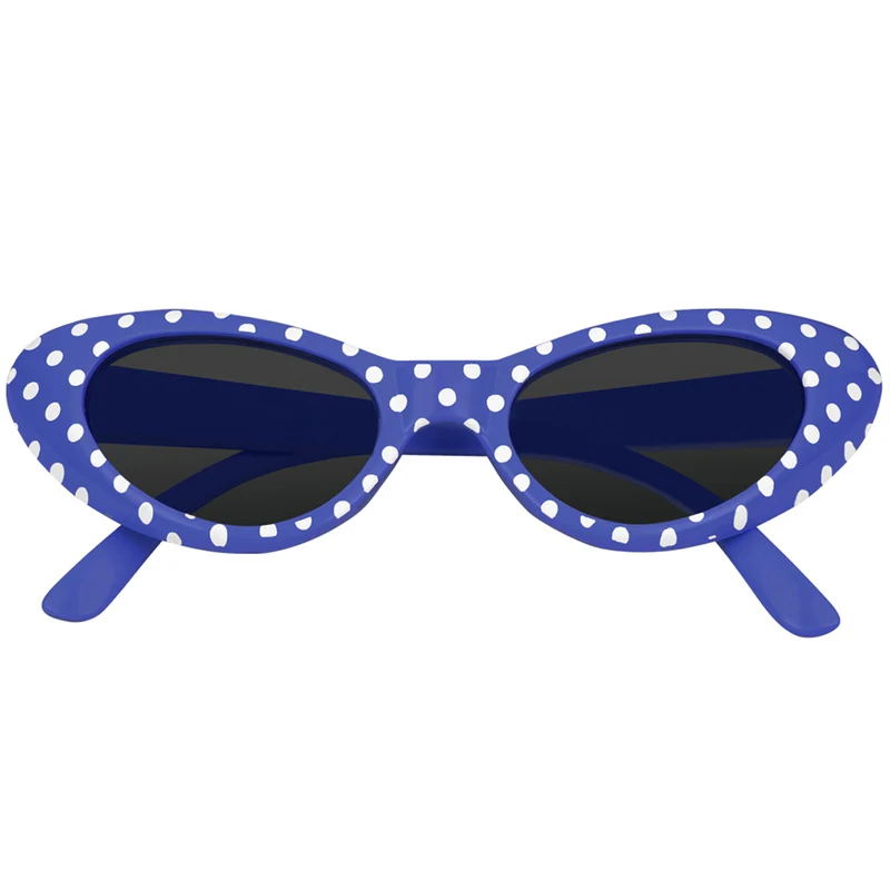Cat Eye Brille Sandy mit Punkten | Dunkelblau