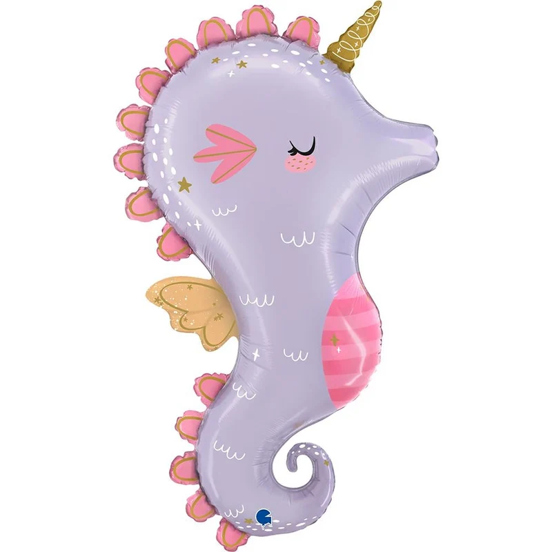 Shape Folienballon "Seepferdchen" | 91 cm