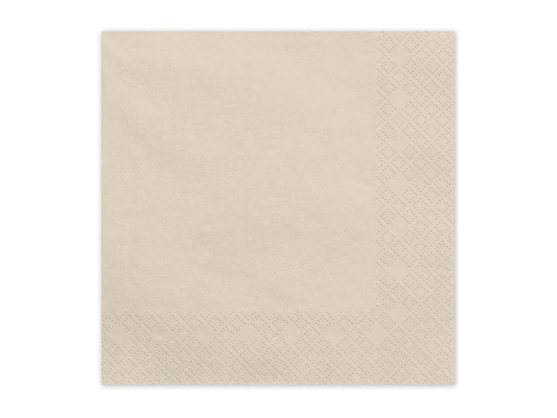 Servietten Uni 20Stk./33x33cm | Beige