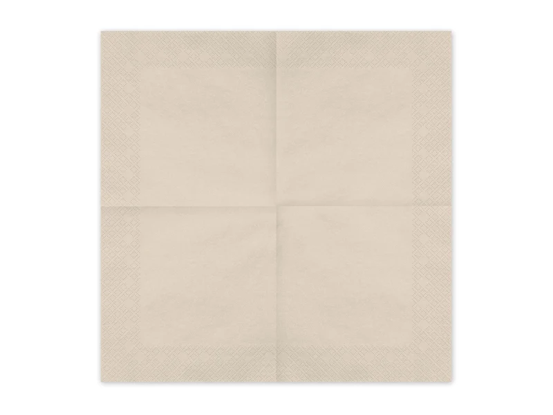 Servietten Uni 20Stk./33x33cm | Beige