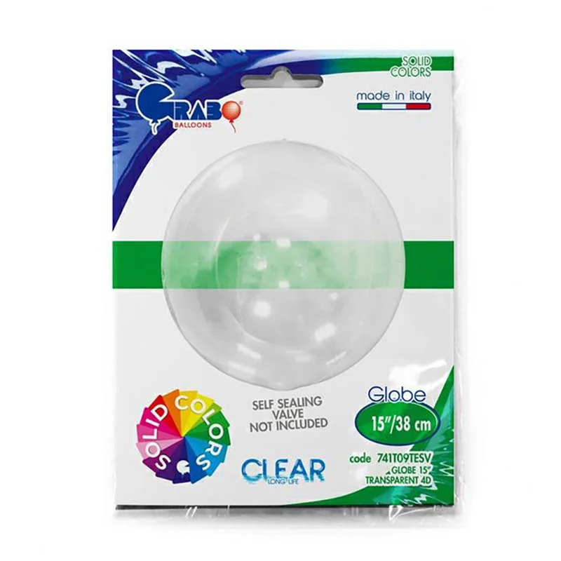 4D Orbz Globe Transparent 15" nicht selbstverschließend