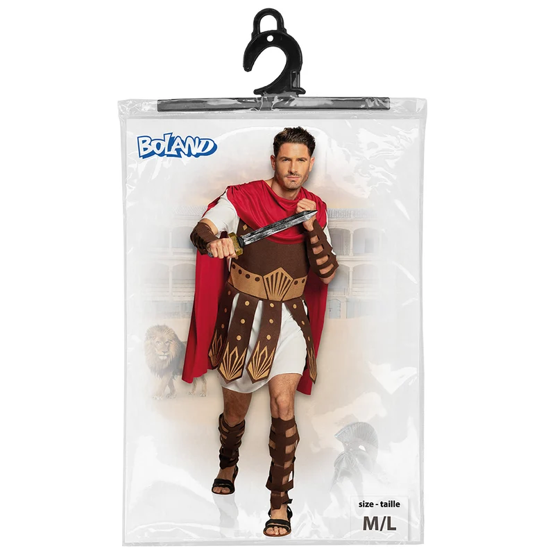 Gladiator Kostüm für Herren Gr. M/L | Mehrfarbig