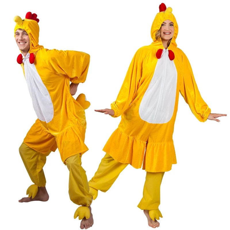Huhn Kostüm für Erwachsene | Overall