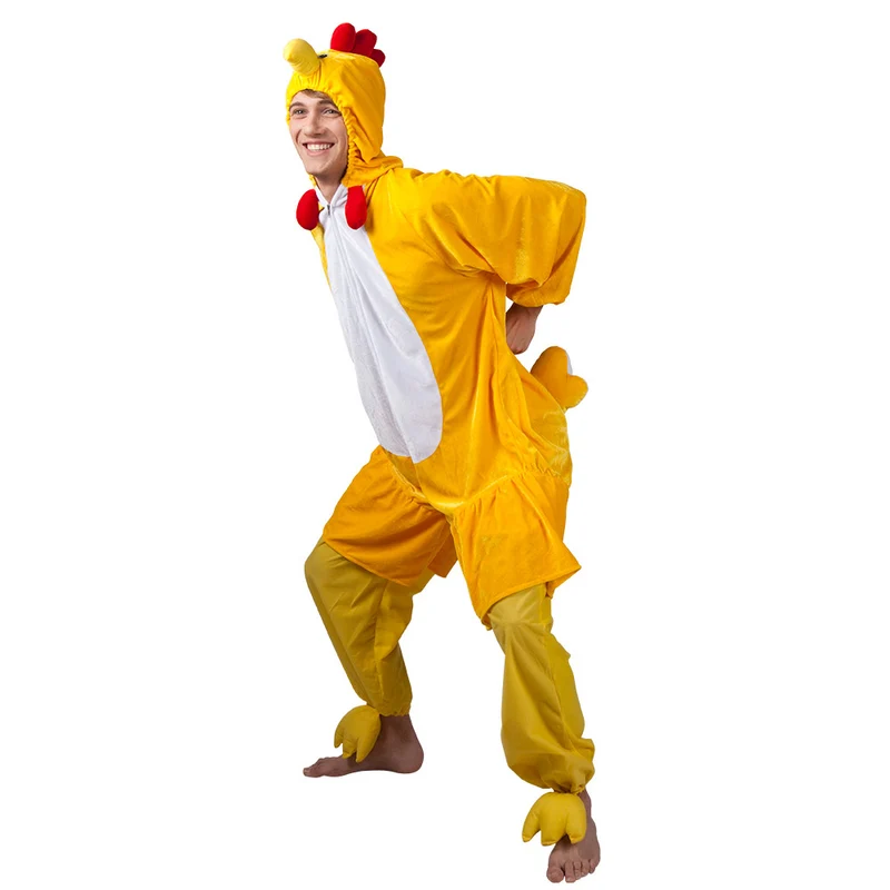 Huhn Kostüm für Erwachsene | Overall