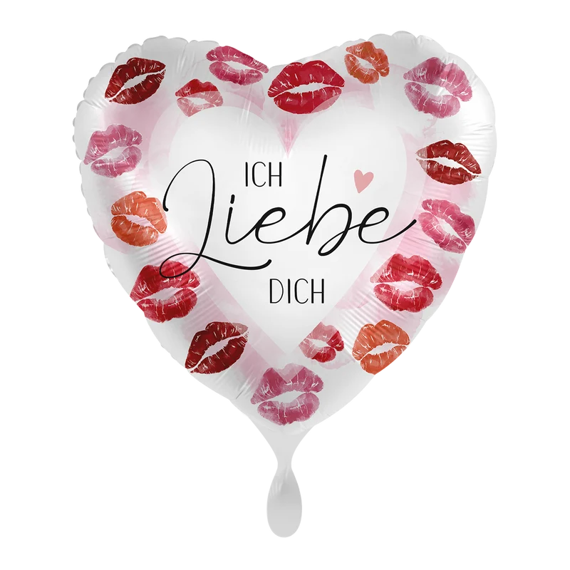 18"/Ø43cm Herz Folienballon "Ich liebe dich"