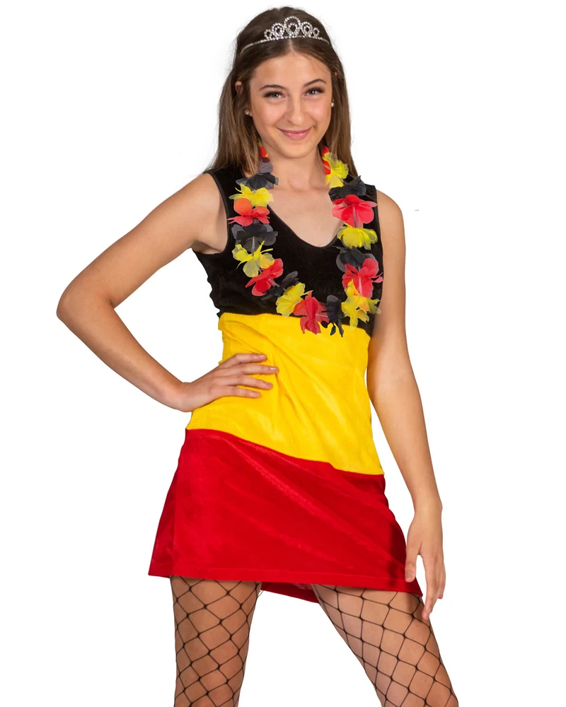 Deutschland Fan Artikel "Lei Blumenkette" | Schwarz Rot Gelb