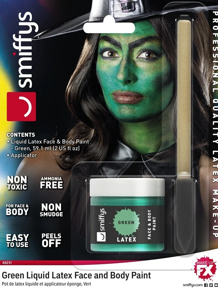 Flüssiglatex mit Applikator 59,1 ml | Grün