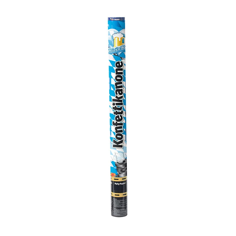 Konfettishooter Papier Bayern Weiss-Blau 60cm