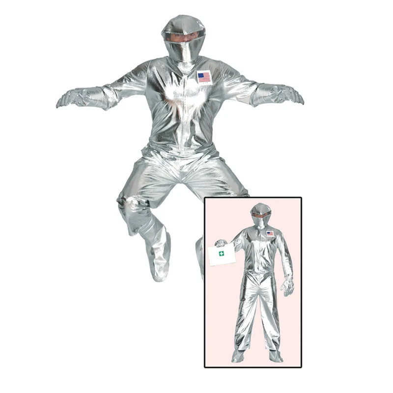 Kostüm Astronaut Silber Gr.52/54
