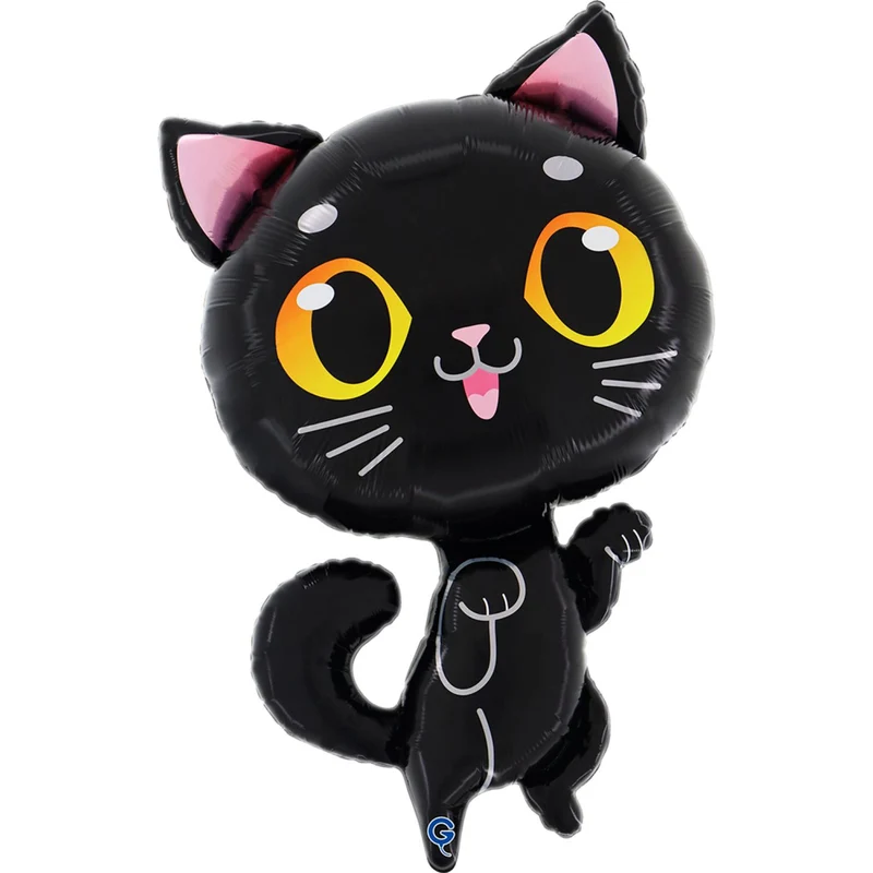 29" Folienballon Shape Katze | 74 cm - Schwarz