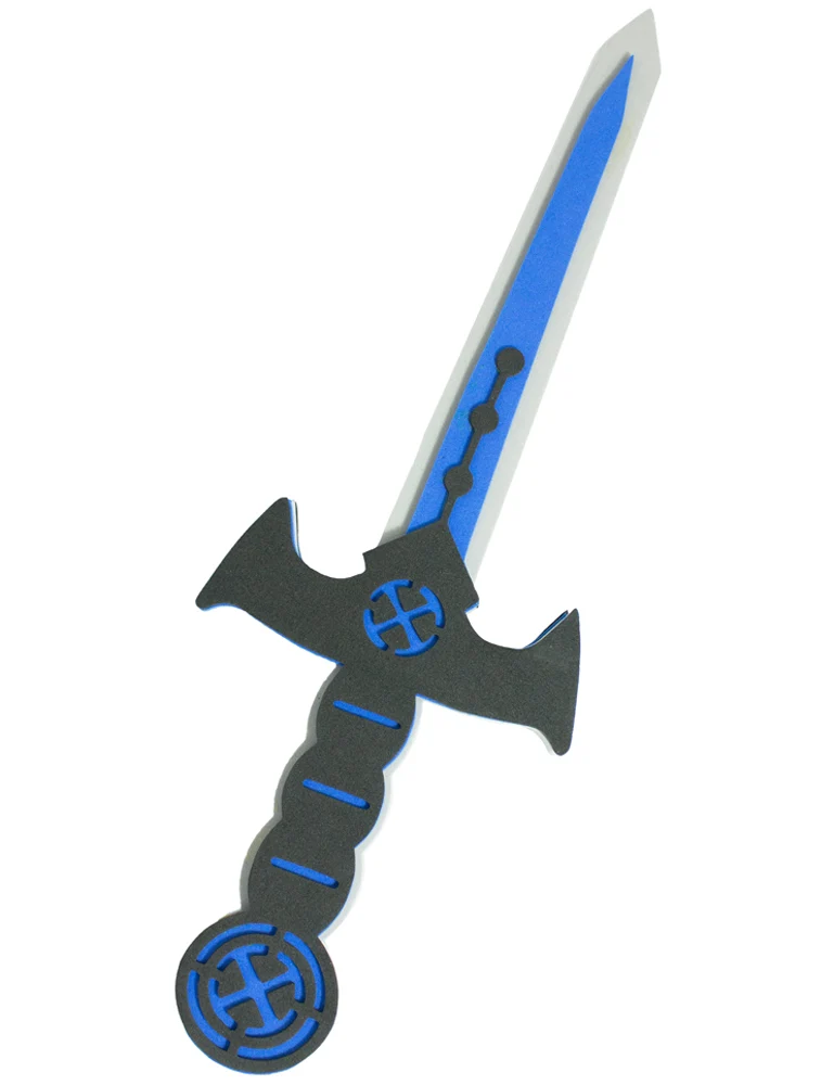 Ritter Schwert und Schild aus Schaumstoff | Blau