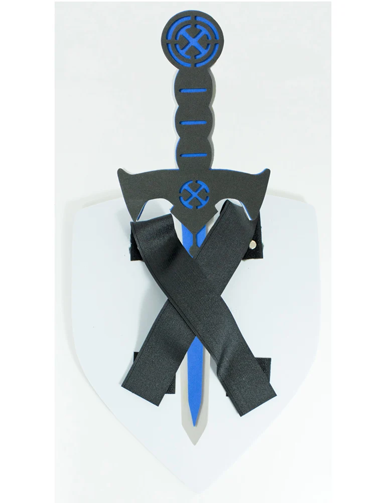 Ritter Schwert und Schild aus Schaumstoff | Blau