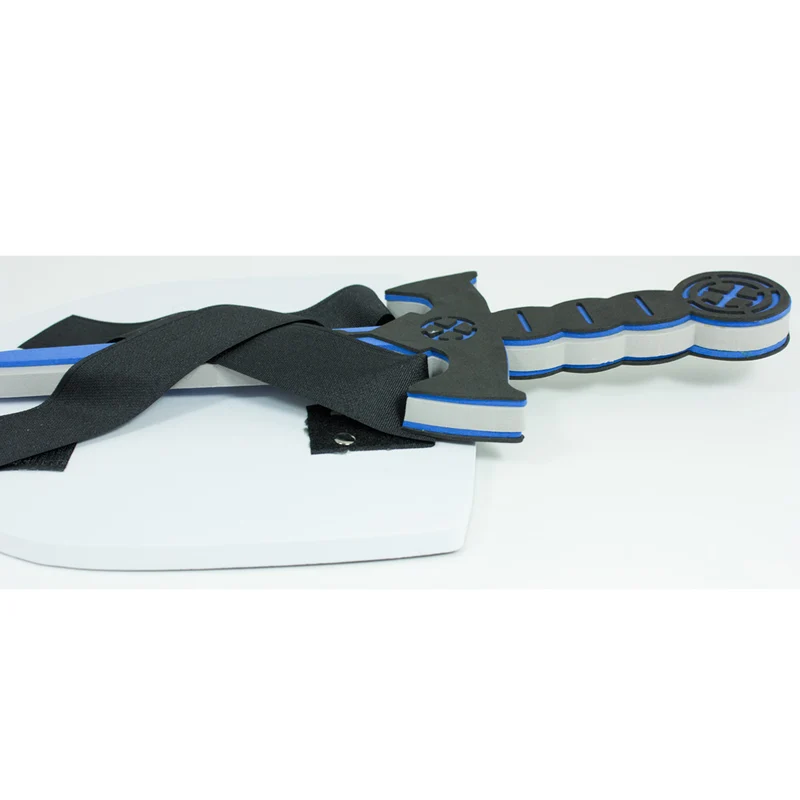 Ritter Schwert und Schild aus Schaumstoff | Blau