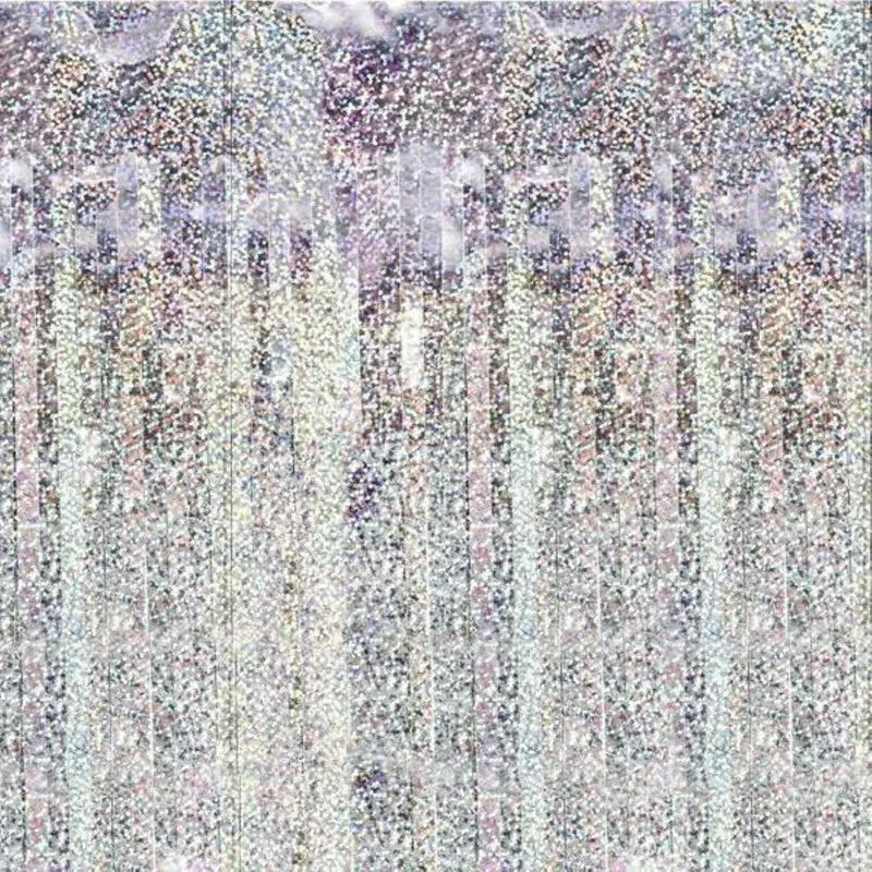 Türvorhang Lametta 100x200cm | Holografisch