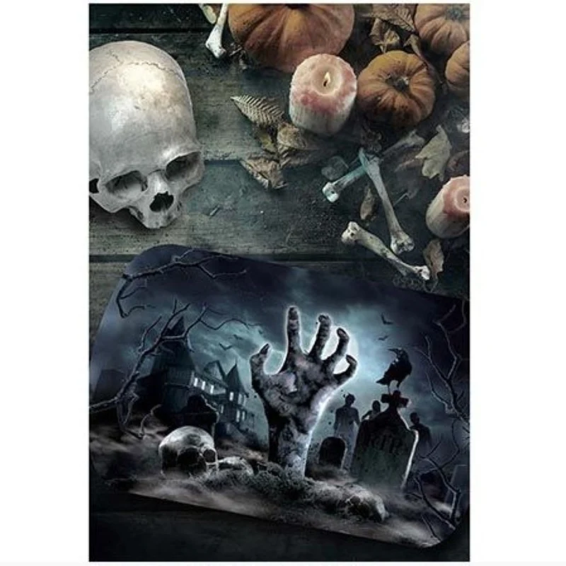 Halloween "Friedhof" | Kunststoff Tablett 39x24cm