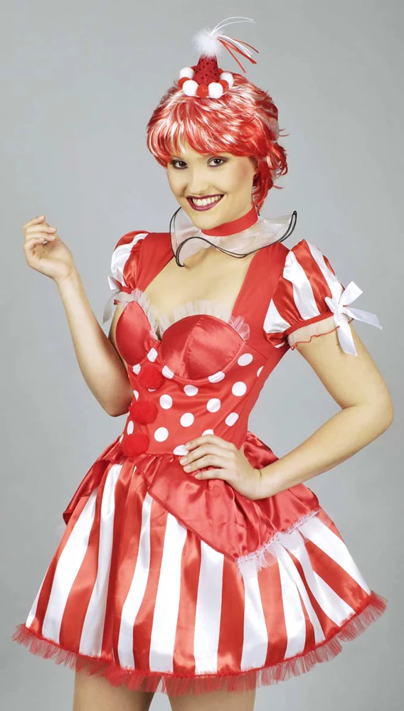 Clown Red Kostüm für Damen