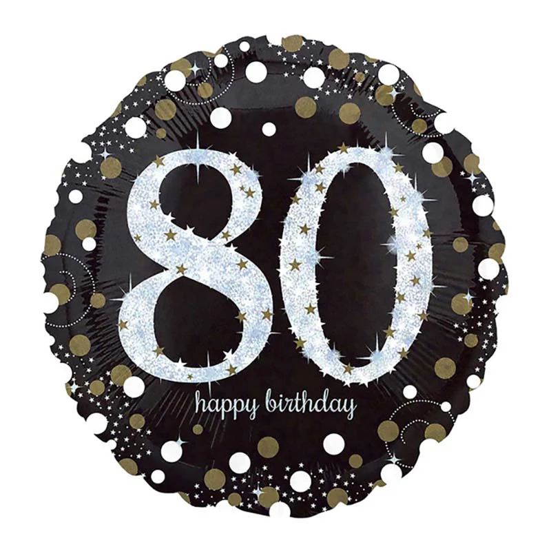 18"/Ø43cm Folienballon "Sparkling Gold" | #80