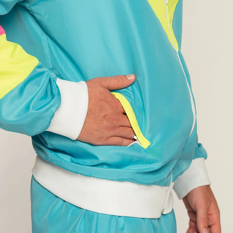 Trainingsanzug "Retro Man" für Herren | Neonblau - UV