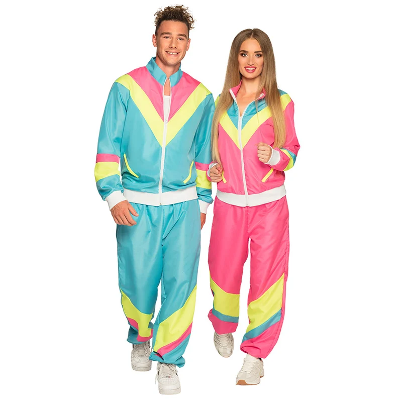 Trainingsanzug "Retro Man" für Herren | Neonblau - UV