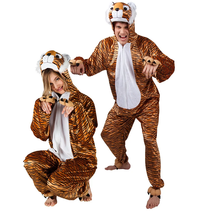 Tiger Kostüm für Erwachsene | Braun