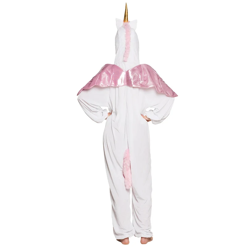 Einhorn Kostüm für Kinder bis 140 cm | Weiß