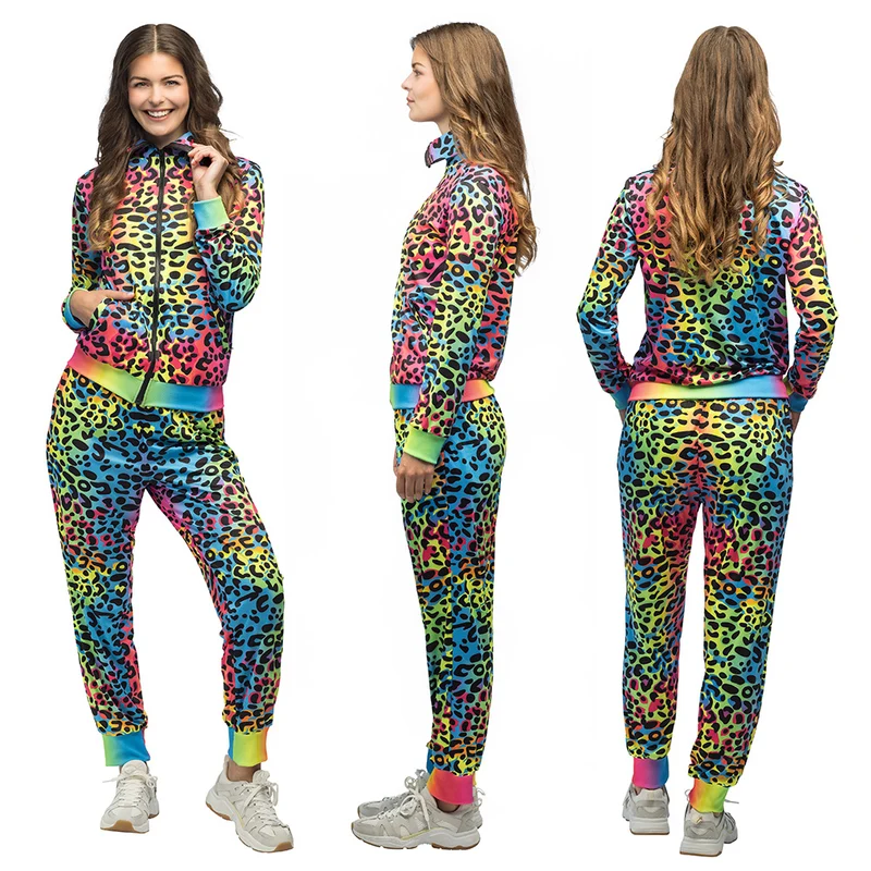 Trainingsanzug "Leopard Art" für Damen | Mehrfarbig