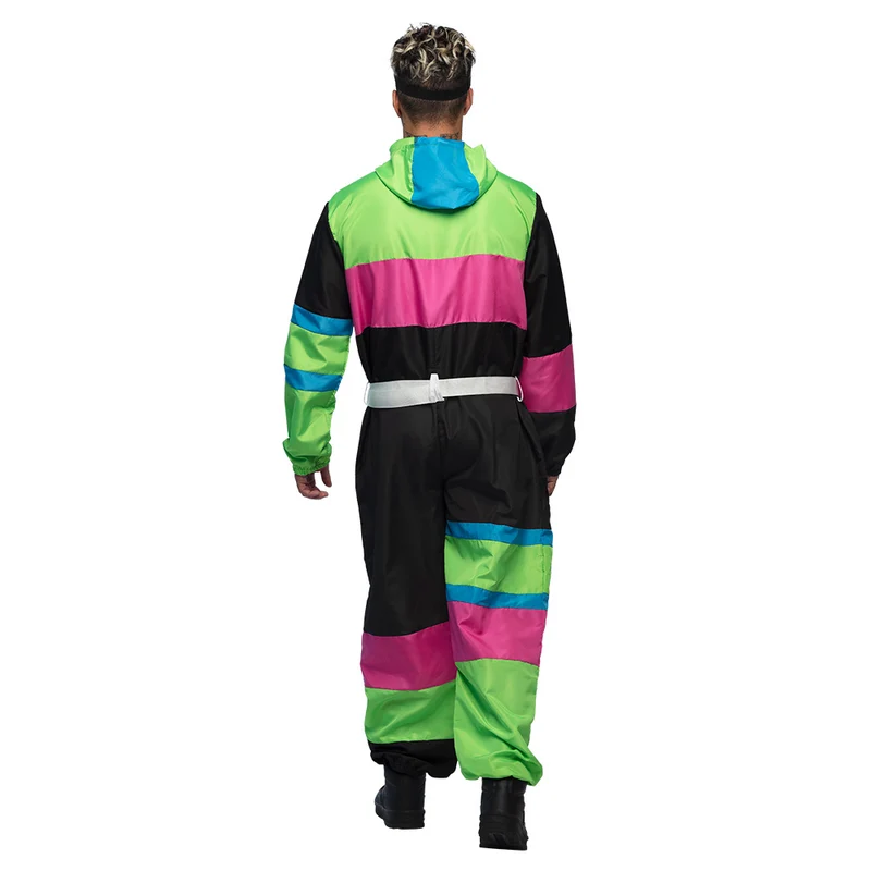 Skianzug "80´s" für Herren 3-tlg. | Schwarz