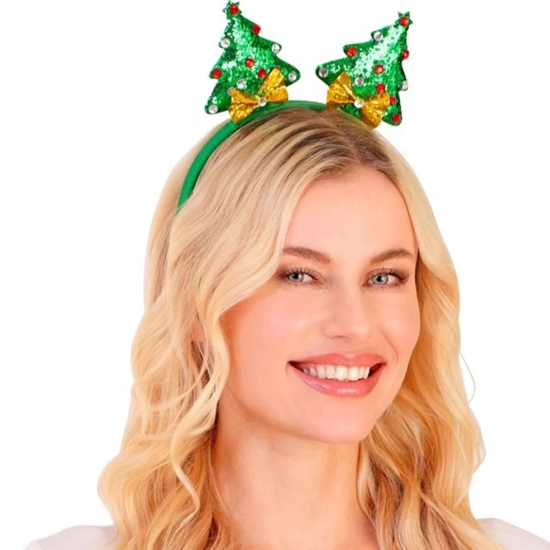 Haarreif "Weihnachtsbaum" | Grün