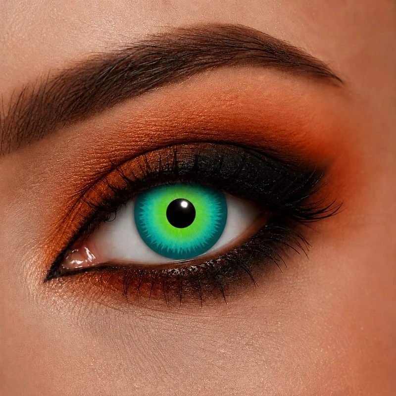 One Week Motiv Kontaktlinsen "Magic Green Eye" | Grün (w90)