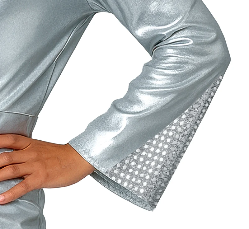 70er Jahre "Disco Star" Kostüm für Herren | Silber