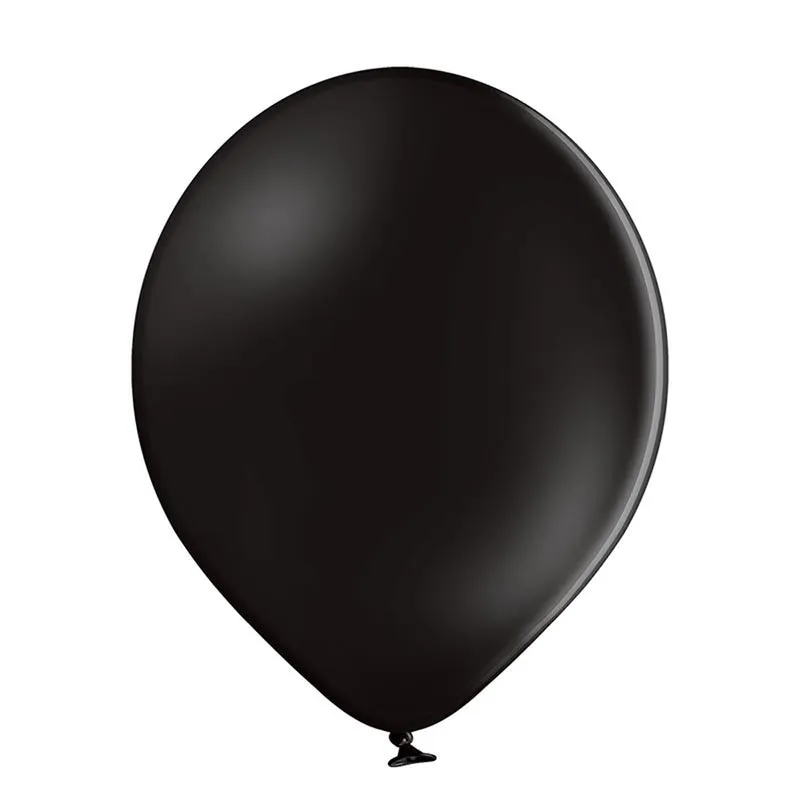 25 Stk. Luftballon Uni Metallic Ø 12cm | Schwarz