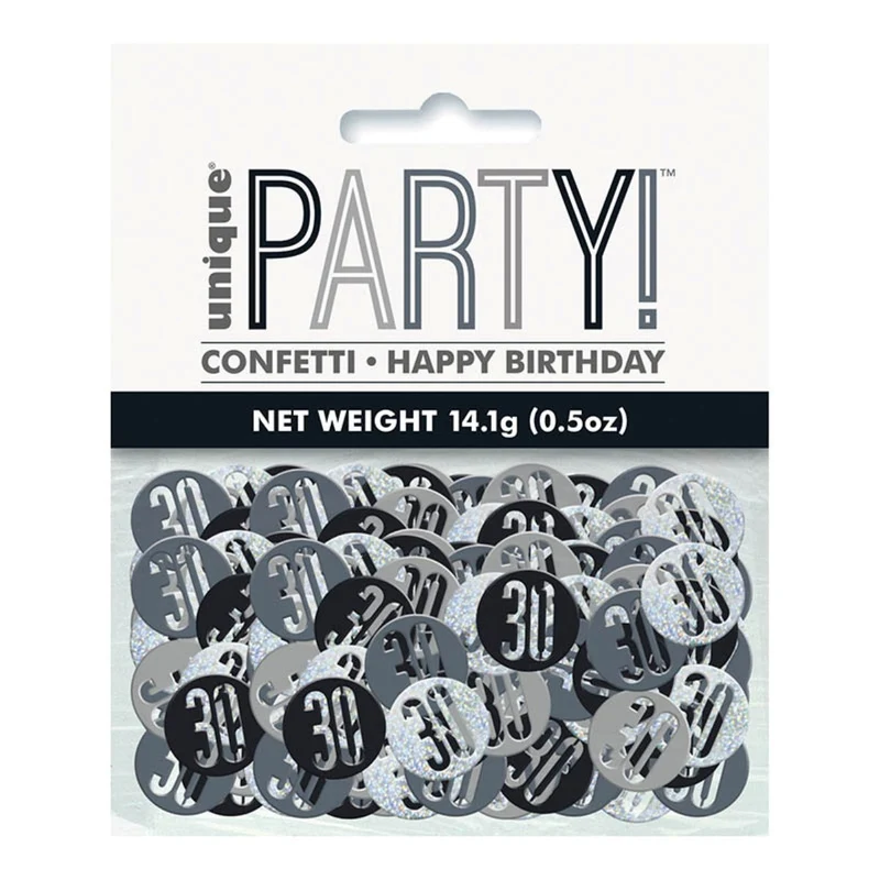 Konfetti Metall Glitz 14g #30 Schwarz