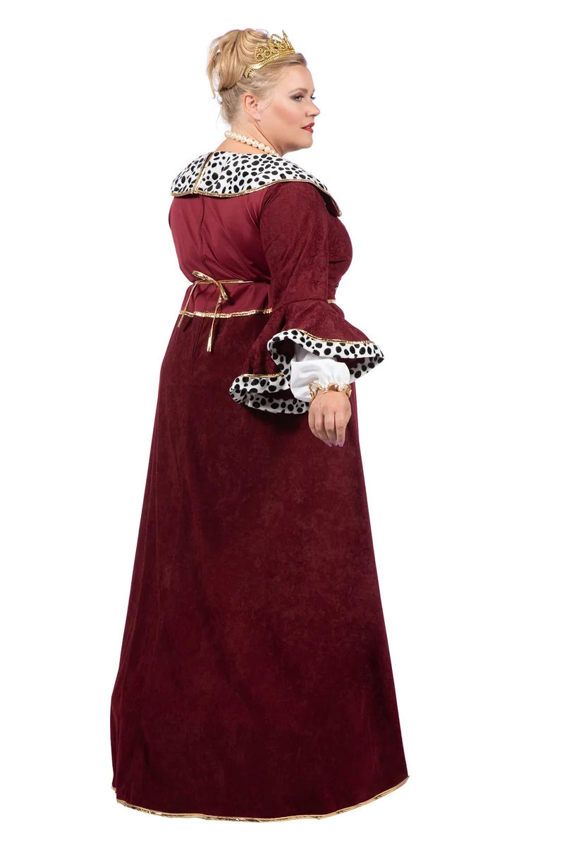 Königin "Malika" Kostüm für Damen | Rot - Kleid