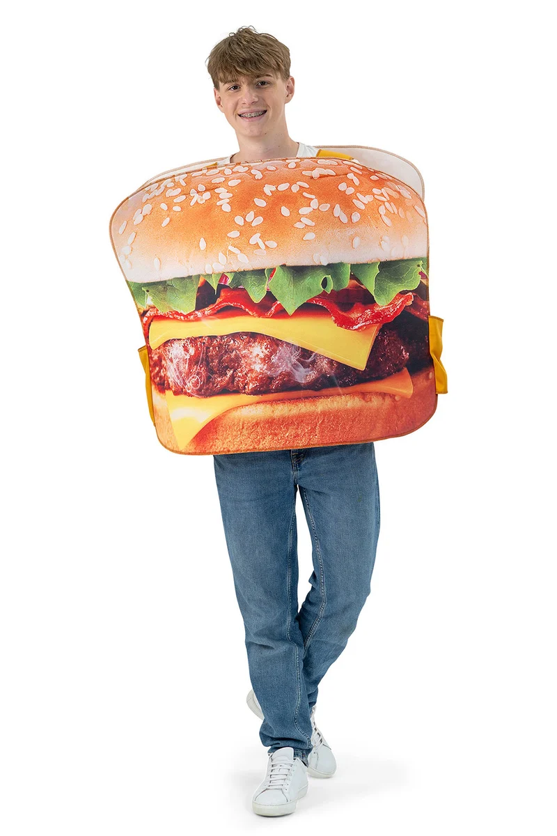 Spaßkostüm "Hamburger" für Erwachsene | Einheitsgröße
