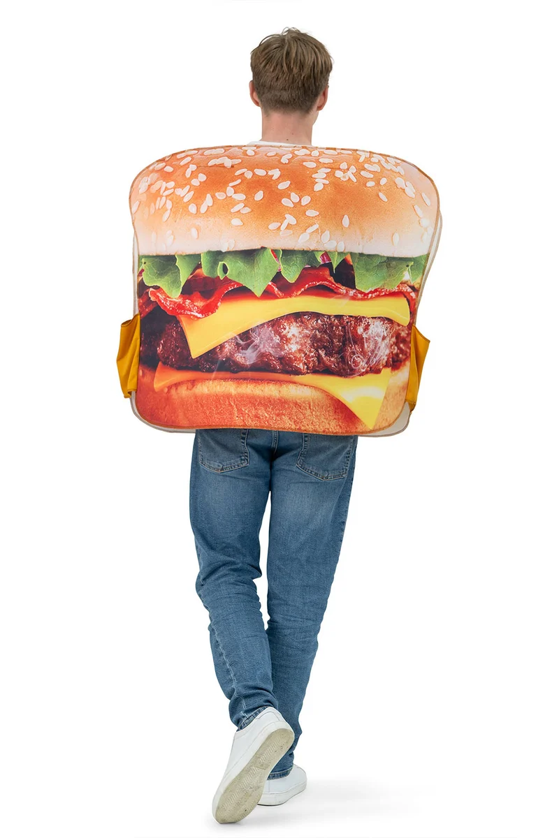Spaßkostüm "Hamburger" für Erwachsene | Einheitsgröße