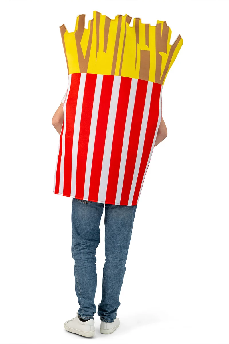 Spaßkostüm "Pommes" für Erwachsene | Einheitsgröße
