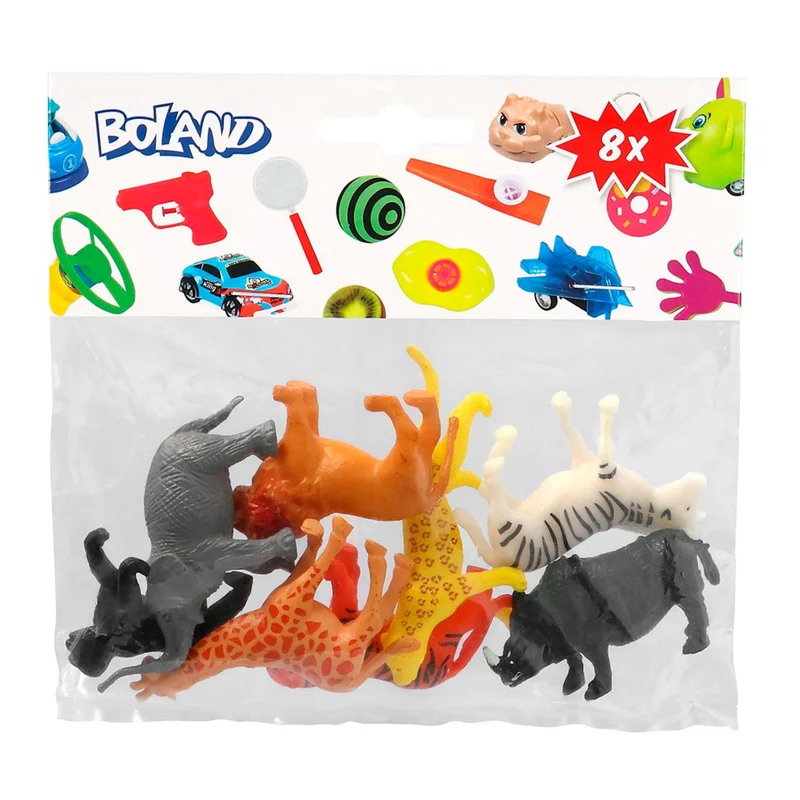 Favours Set Wilde Tiere 4,5x1,5 cm | 8 Stk.