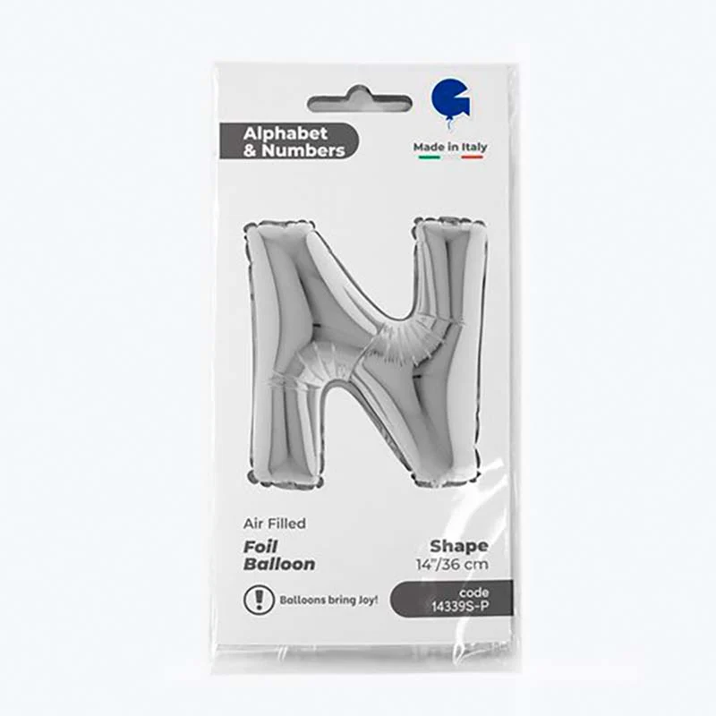 14"/Ø36cm Buchstabe silber | N