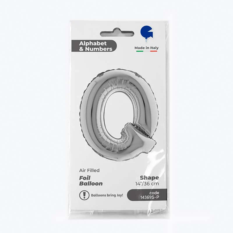 14"/Ø36cm Buchstabe silber | Q