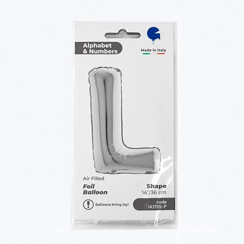14"/Ø36cm Buchstabe silber | L