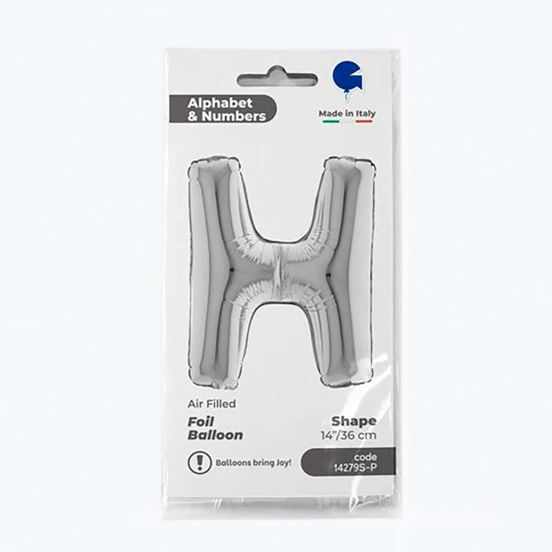 14"/Ø36cm Buchstabe silber | H