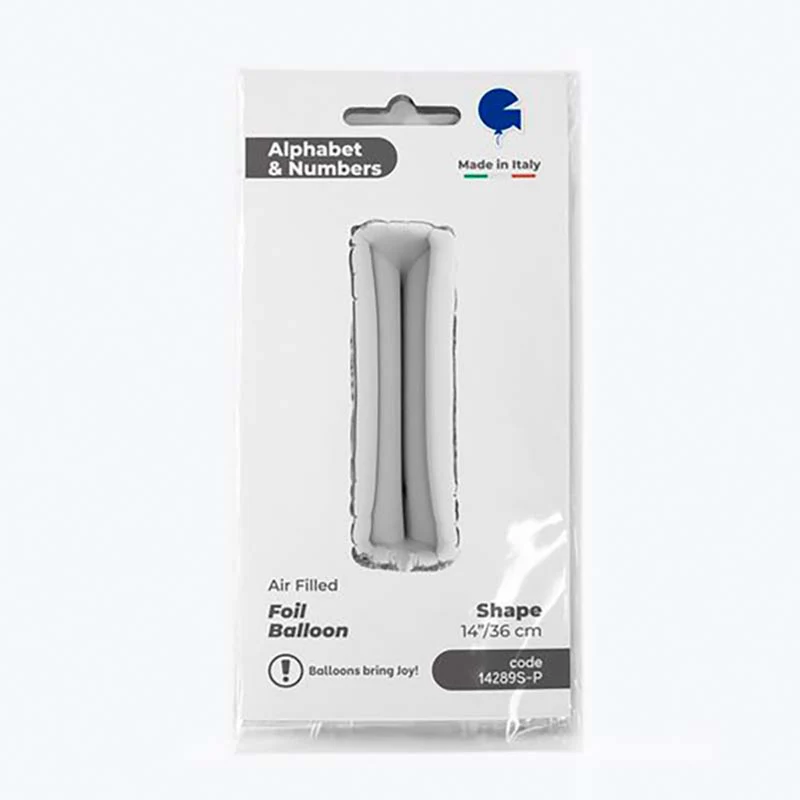 14"/Ø36cm Buchstabe silber | I