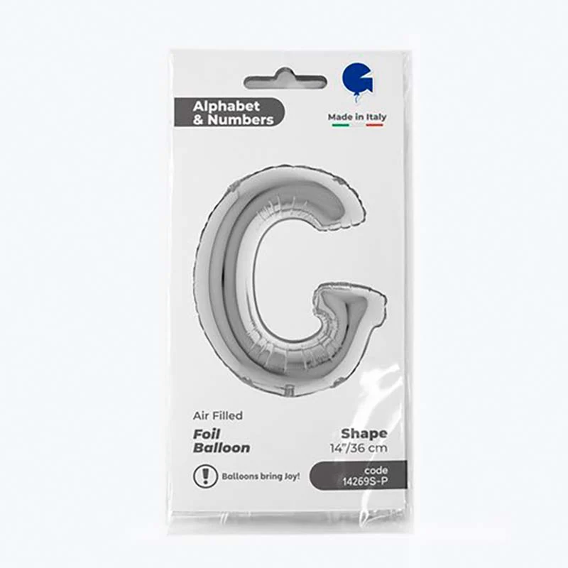 14"/Ø36cm Buchstabe silber | G